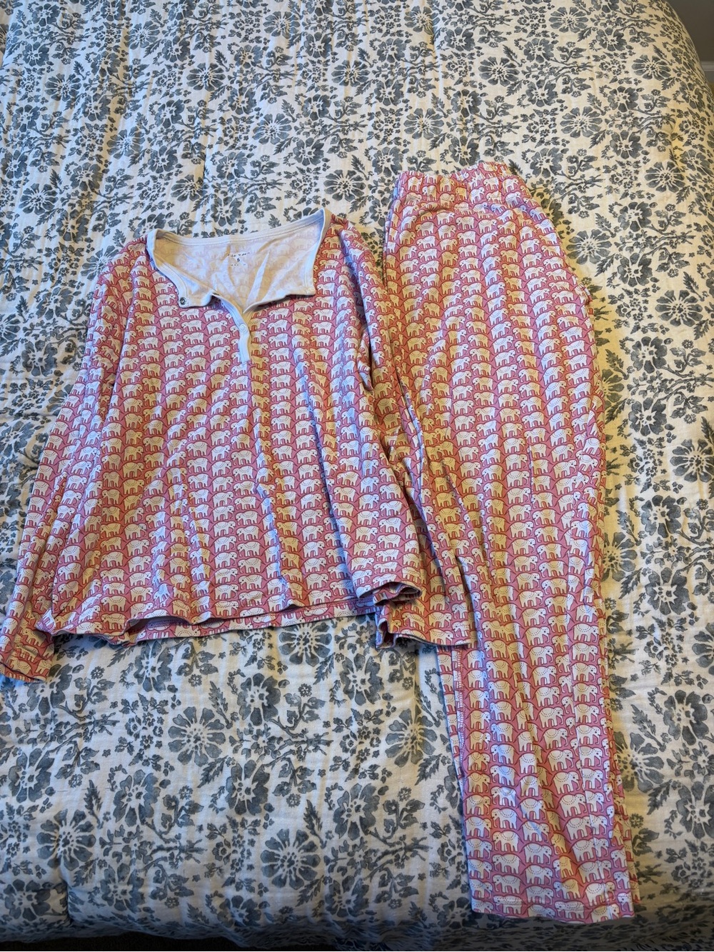 Roller Rabbit Pink Elephant Pajamas